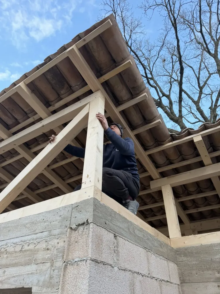 Chantier construction garage