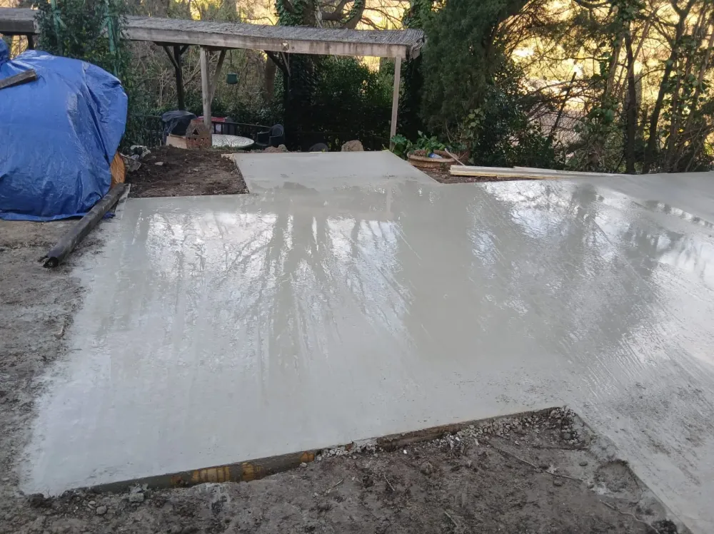 Chantier construction garage